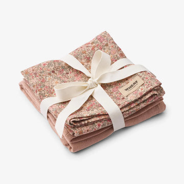2er Pack Musselintücher Kaya soft rose dust - Wheat